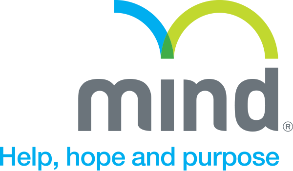 Logo of mind, a mental health charity providing help, hope, and purpose.